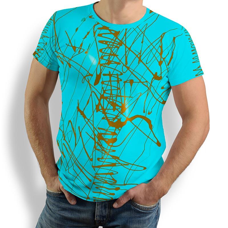 ausgefallene T-Shirts für Männer - TShirt Rundhals - 100 % Baumwolle - GERMENS - 100 % Baumwolle - GERMENS artfashion - Größen S bis 5XL