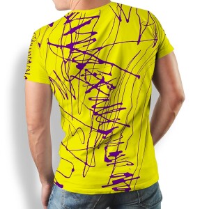 Unique T-shirts for men - DENADA YELLOW - 100% cotton -...