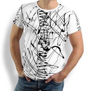 Unique T-shirts for men - DENADA WHITE - 100% cotton -...