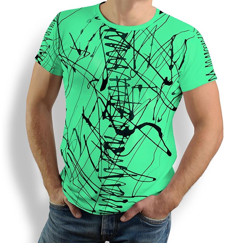 ausgefallene T-Shirts für Männer - DENADA MINT - 100 % Baumwolle - GERMENS artfashion - Größen S bis 5XL