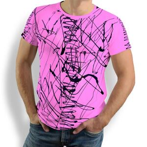 DENADA PINK - Herren TShirt Rundhals - 100 % Baumwolle -...