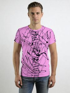 ausgefallene T-Shirts für Männer - TShirt Rundhals - 100 % Baumwolle - GERMENS - 100 % Baumwolle - GERMENS artfashion - Größe M
