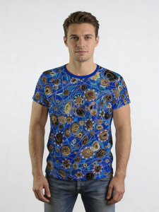 ausgefallene T-Shirts für Männer - CIRCULI LAGUNE - 100 % Baumwolle - GERMENS artfashion - Größe L