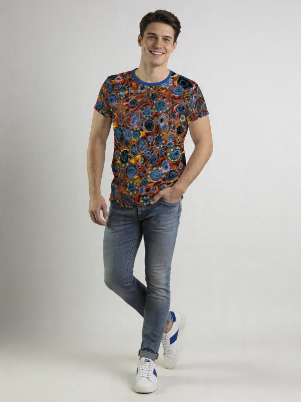 T Shirt Herren CIRCULI SANGRIA von GERMENS