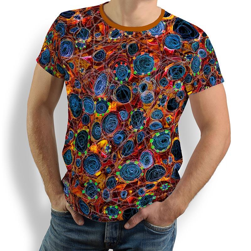 ausgefallene T-Shirts für Männer - CIRCULI SANGRIA - 100 % Baumwolle - GERMENS artfashion - Größen S bis 5XL