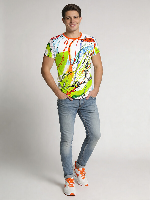 Unique T-shirts for men - GLUECKSGARTEN - 100% cotton - GERMENS artfashion - Sizes S to 5XL