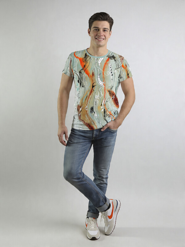 ausgefallene T-Shirts für Männer - RUDER - 100 % Baumwolle - GERMENS artfashion - Größe 4XL