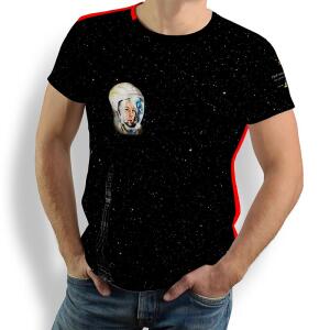 JURI GAGARIN - Herren TShirt Rundhals - 100 % Baumwolle -...