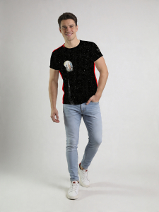 ausgefallene T-Shirts für Männer - JURI GAGARIN - 100 % Baumwolle - GERMENS artfashion - Größe M