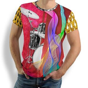 RHYTHM OF LIFE - Herren TShirt Rundhals - 100 % Baumwolle...