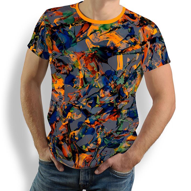 Unique T-shirts for men - QUICK & SLOW - 100% cotton - GERMENS artfashion - Sizes S to 5XL