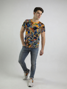 ausgefallene T-Shirts für Männer - QUICK & SLOW - 100 % Baumwolle - GERMENS artfashion - Größe XXL