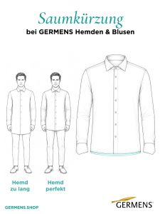 Saum einkürzen für Blusen, Hemden und T-Shirts