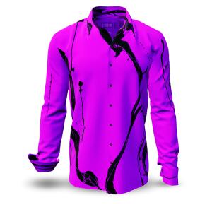 LEBENSADER FLIEDER - Lilac black shirt - GERMENS