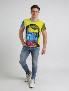 ausgefallene T-Shirts für Männer - PINK MARTINI - 100 % Baumwolle - GERMENS artfashion - Größe 4XL