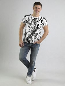 ausgefallene T-Shirts für Männer - DORNENPRINZ TITAN - 100 % Baumwolle - GERMENS artfashion - Größen S bis 5XL