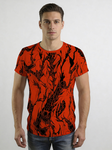 ausgefallenes T-Shirt für Männer - DORNENPRINZ BLUT - 100 % Baumwolle - GERMENS artfashion - Größen S bis 5XL