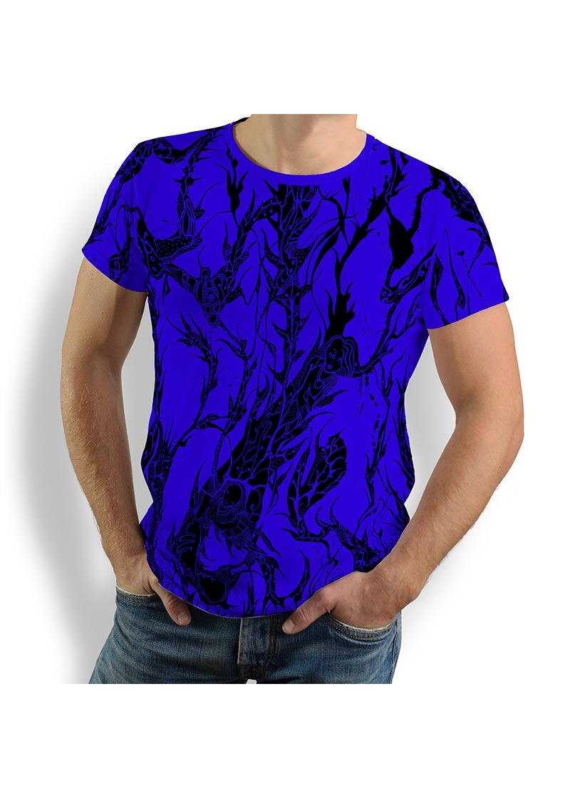 T Shirt Herren DORNENPRINZ INDIGO von GERMENS