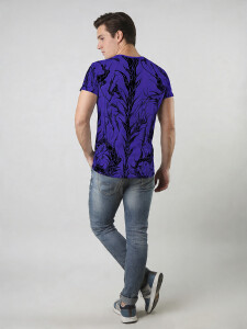 Unique T-shirts for men - DORNENPRINZ INDIGO - 100%...