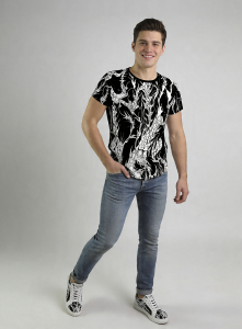 ausgefallene T-Shirts für Männer - DORNENPRINZ TINTE - 100 % Baumwolle - GERMENS artfashion - Größen S bis 5XL