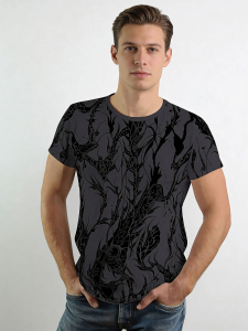 Unique T-shirts for men - DORNENPRINZ PHANTOM - 100% cotton - GERMENS artfashion - Sizes S to 5XL