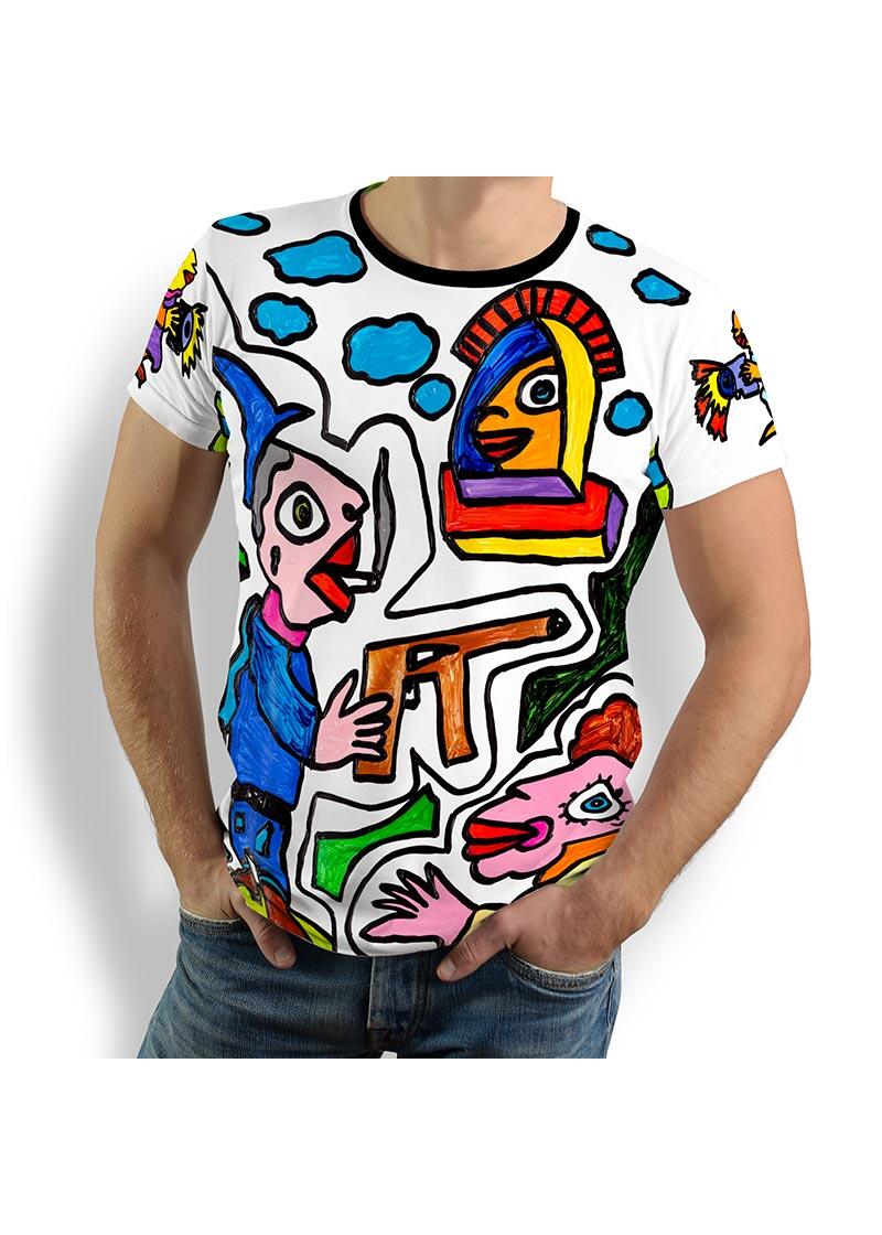 T Shirt Herren BANKÜBERFALL von GERMENS