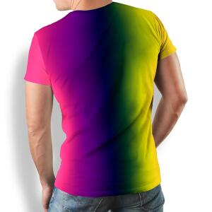 GRADIENT TRANSCENDENCE - Herren T-Shirt Rundhals - 100 %...