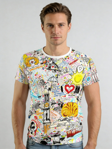 ausgefallene T-Shirts für Männer - I LOVE HAMBURG - 100 % Baumwolle - GERMENS artfashion - Größen S bis 5XL