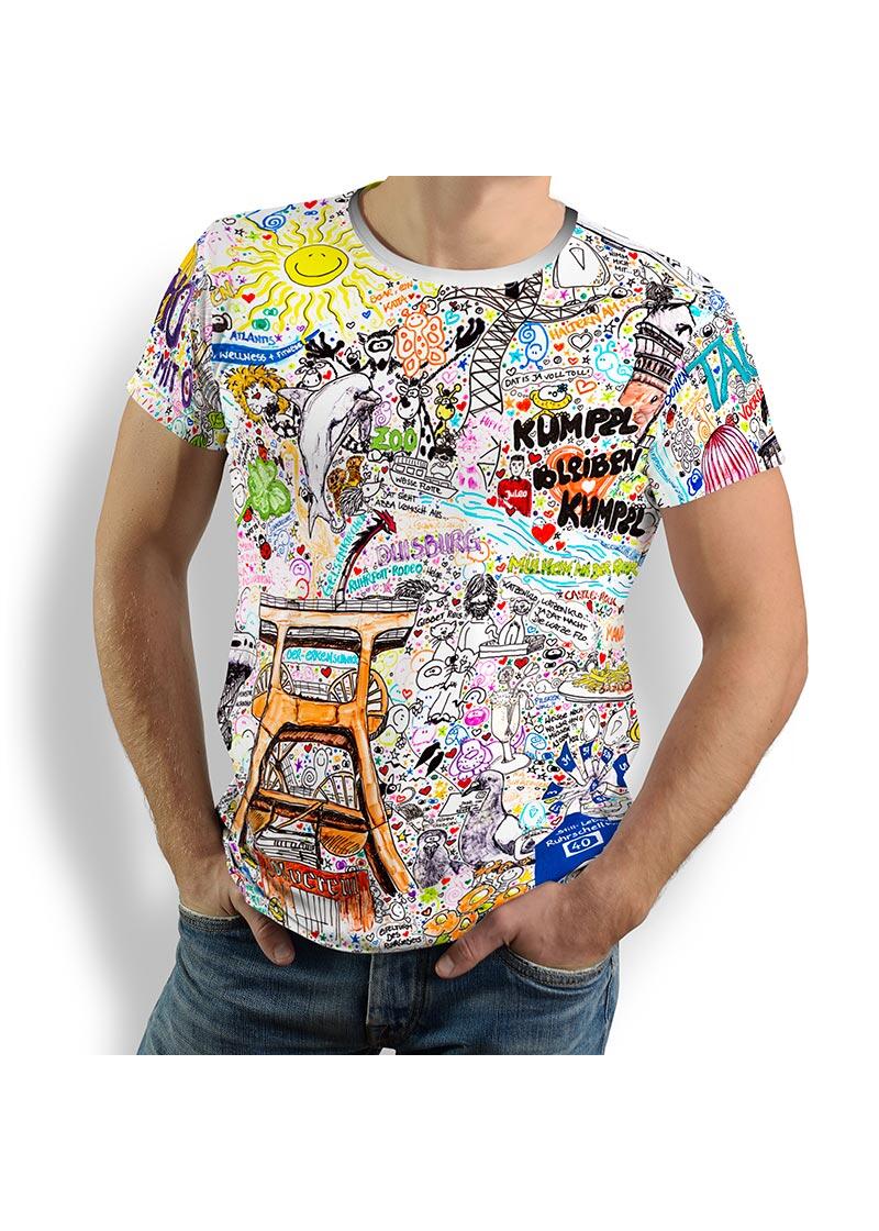 T Shirt Herren I LOVE THE RUHRPOTT von GERMENS