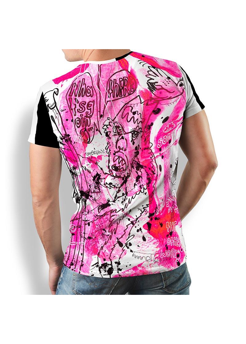THE MONSTER AND THE FRAGILE BOY - Herren T-Shirt Rundhals...