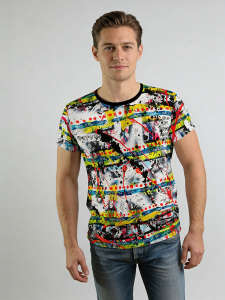 Unique T-shirts for men - DREI LEBENSWEGE - 100% cotton - GERMENS artfashion - Sizes S to 5XL