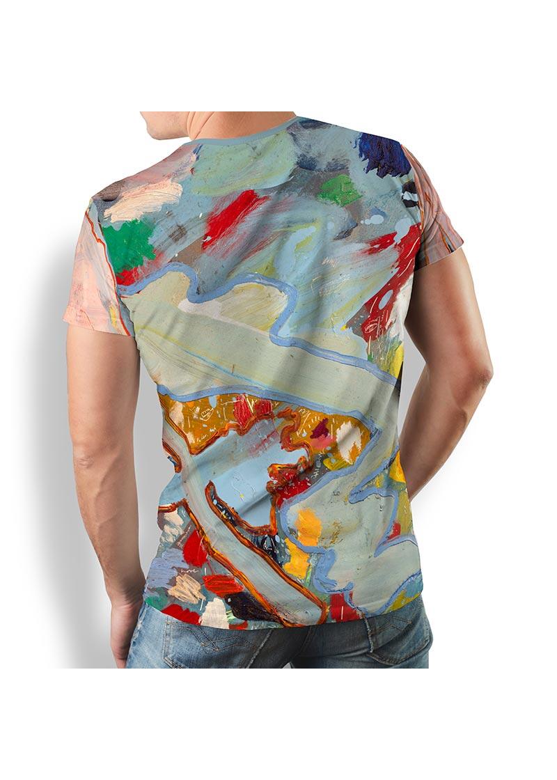 PETER PIRATES MOSAIC PIEK - Herren T-Shirt Rundhals - 100...