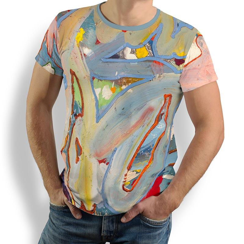 Unique T-shirts for men - PETER PIRATES MOSAIC PIEK - 100% cotton - GERMENS artfashion - Sizes S to 5XL