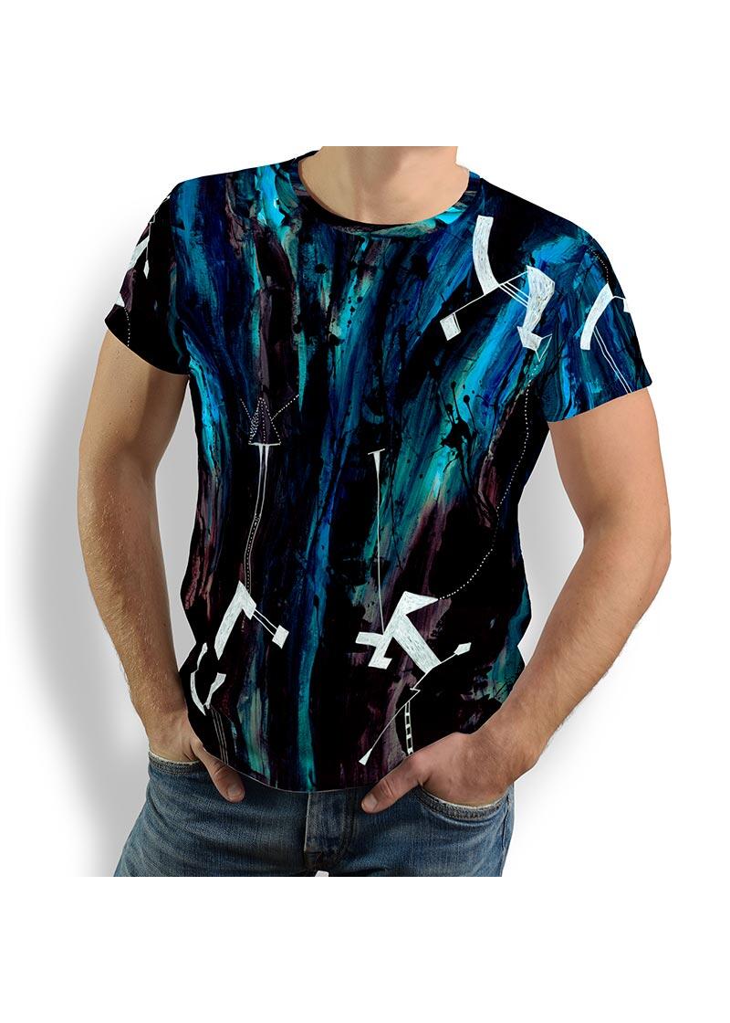 NIGHT NOMAD - Herren T-Shirt Rundhals - 100 % Baumwolle - GERMENS