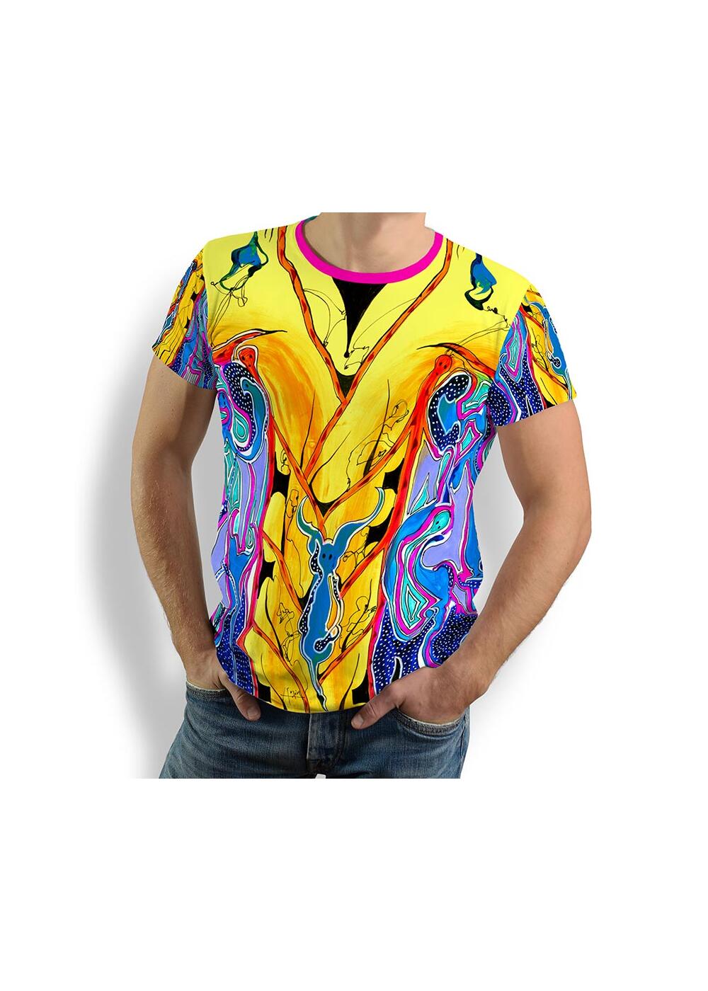 ENKI - Herren T-Shirt Rundhals - 100 % Baumwolle - GERMENS