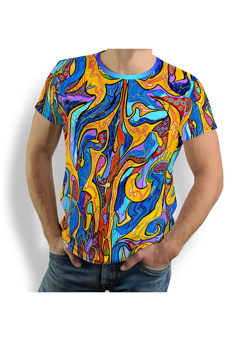 ORNAMI - Unusual T Shirt - GERMENS artfashion - 100 % cotton - 8 sizes S-5XL