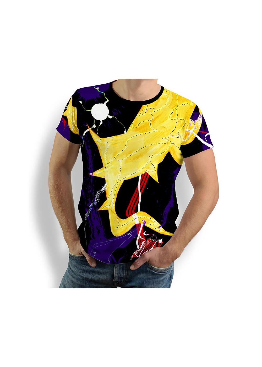 FLARES - Herren T-Shirt Rundhals - 100 % Baumwolle - GERMENS