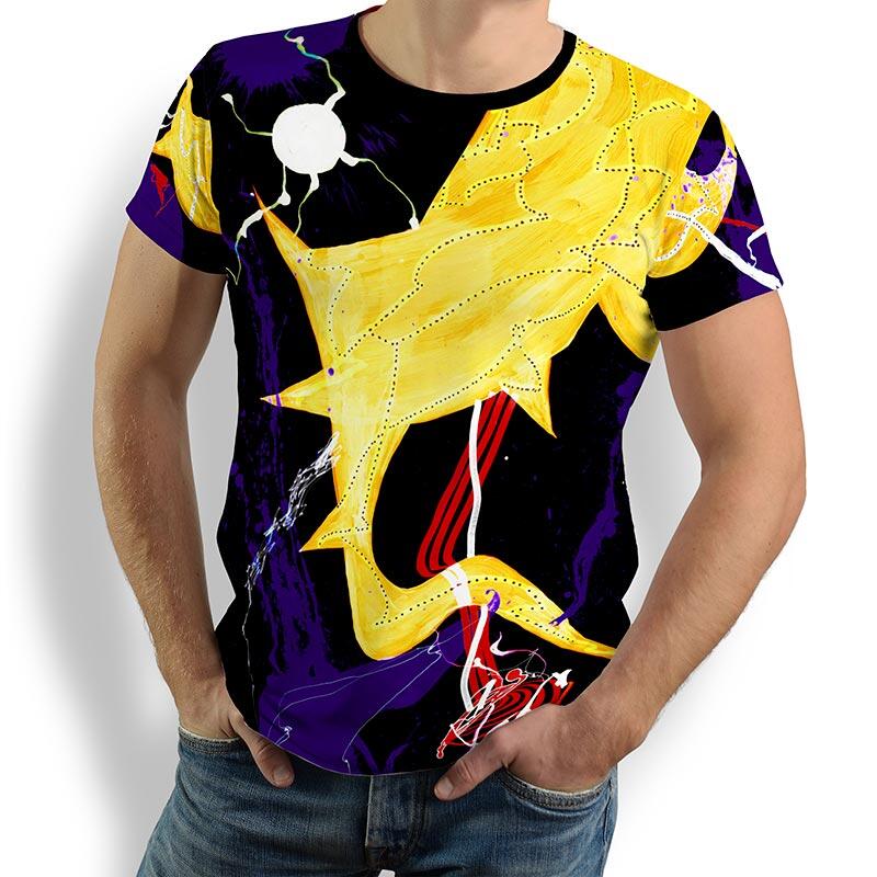 ausgefallene T-Shirts für Männer - FLARES - 100 % Baumwolle - GERMENS artfashion - Größen S bis 5XL