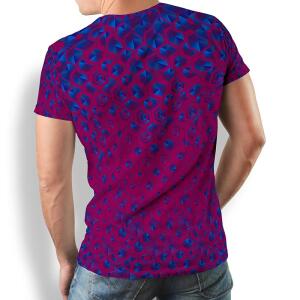 HEXAGON AMETHYST - Herren T-Shirt Rundhals - 100 %...