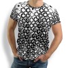 ausgefallene T-Shirts für Männer - HEXAGON ONYX - 100 % Baumwolle - GERMENS artfashion - Größen S bis 5XL