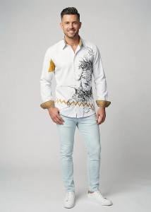 Discover colorful button up shirts for men DREAMER - 100%...