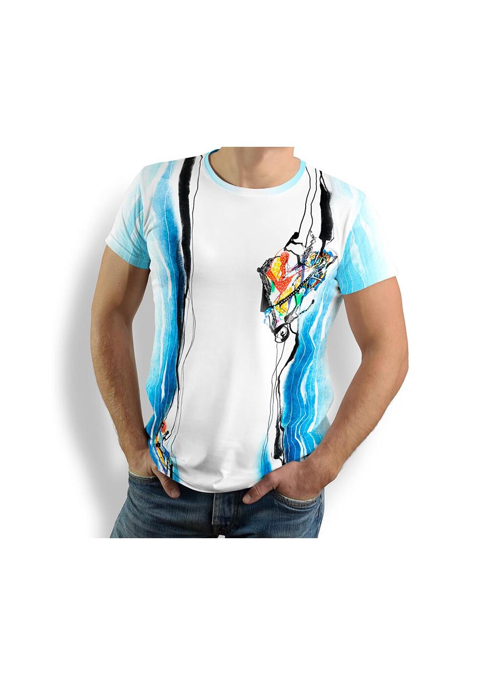 TIKITIKI - Herren T-Shirt Rundhals - 100 % Baumwolle -...