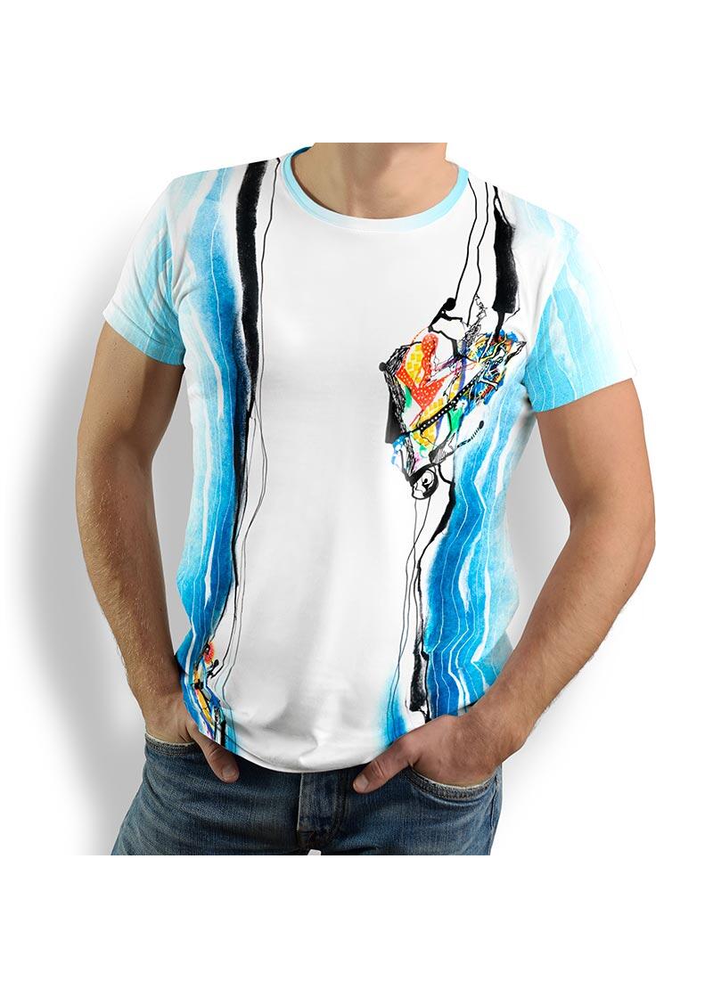 Entdecke buntes T-Shirt Herren TIKITIKI – 100 % BW