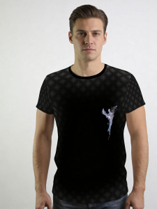 Unique T-shirts for men - WELTENENGEL - 100% cotton - GERMENS artfashion - Sizes S to 5XL