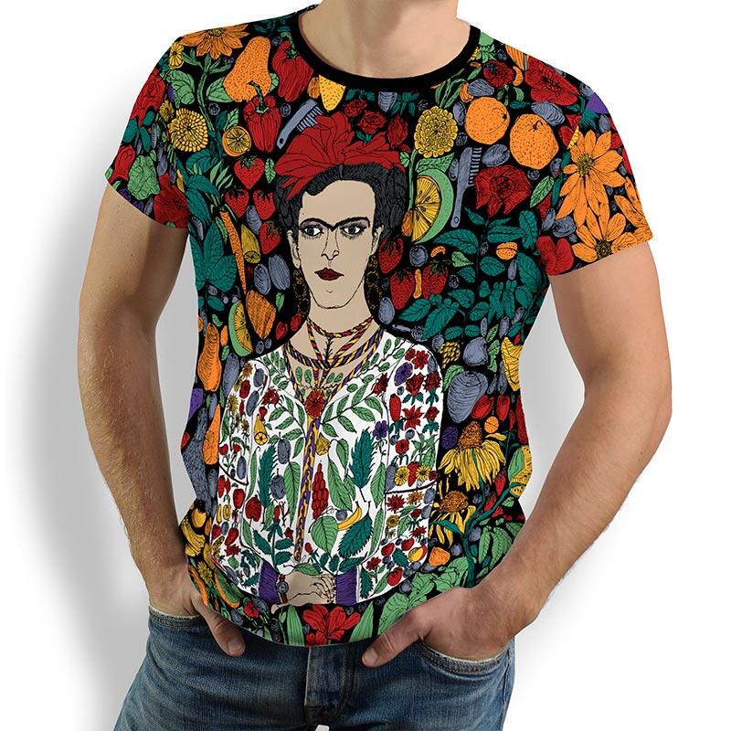 ausgefallene T-Shirts für Männer - BLUMEN MEXICOS - 100 % Baumwolle - GERMENS artfashion - Größen S bis 5XL