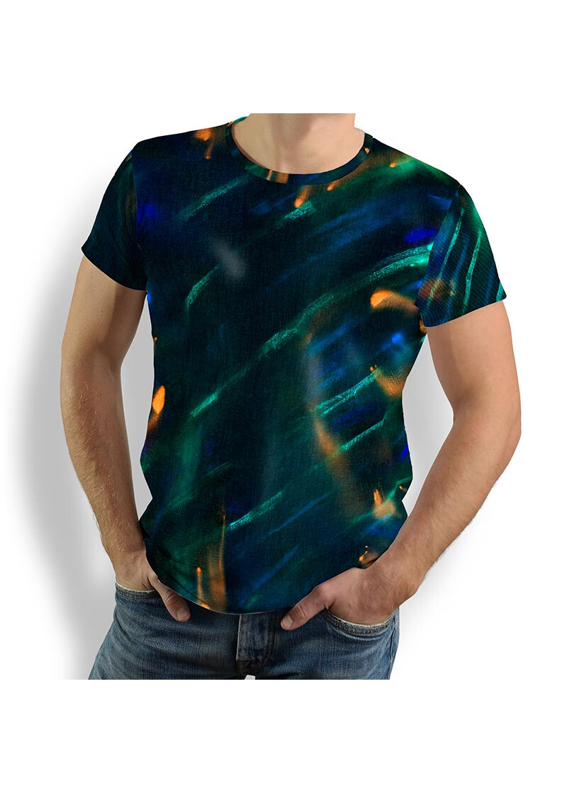 STRINGS - Herren T-Shirt Rundhals - 100 % Baumwolle - GERMENS