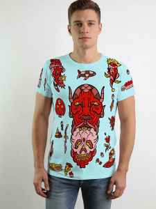 Unique T-shirts for men - FLASH - 100% cotton - GERMENS artfashion - Sizes S to 5XL