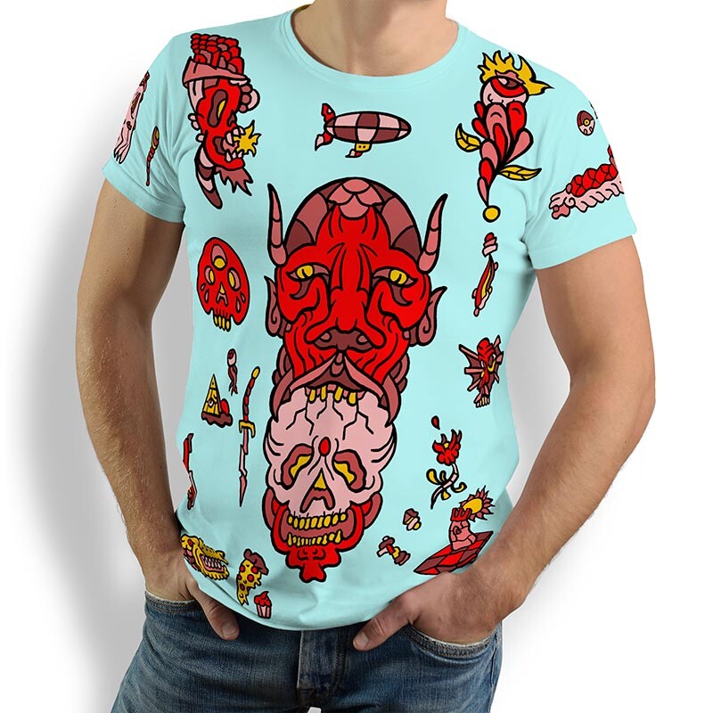 Unique T-shirts for men - FLASH - 100% cotton - GERMENS artfashion - Sizes S to 5XL