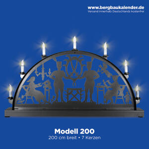 200 cm langer Außenschwibbogen Metall - Modell 200...