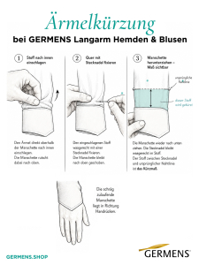 Ärmel kürzen für Hemden und Blusen